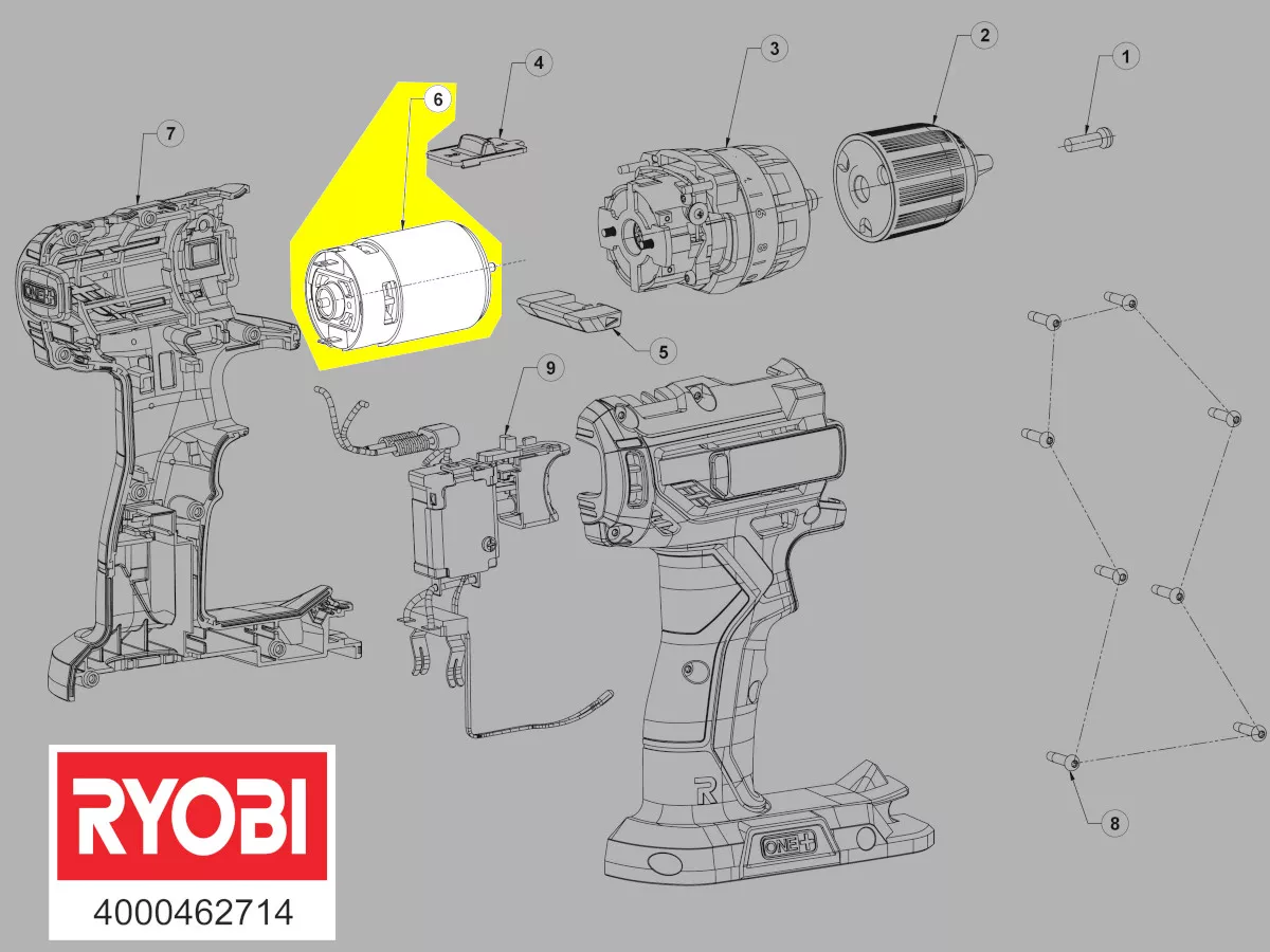 Moteur réf. 5131041971 Ryobi